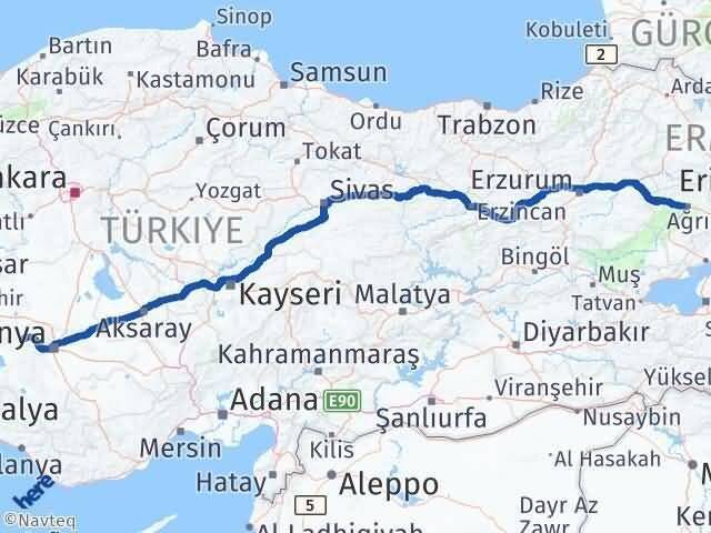 Derbent Ağrı Arası Kaç Km - Yol Tarifi