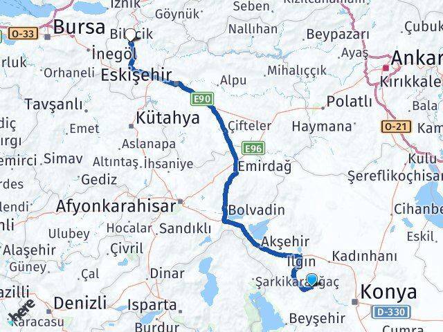 Derbent Bilecik Arası Kaç Km - Yol Tarifi