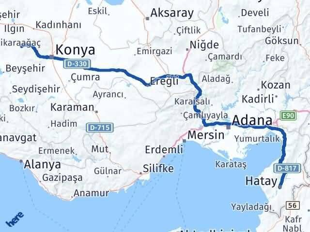 Derbent Hatay Arası Kaç Km - Yol Tarifi