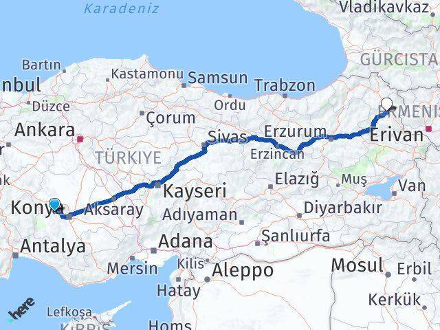 Derbent Kars Arası Kaç Km - Yol Tarifi