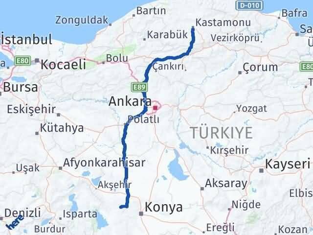 Derbent Kastamonu Arası Kaç Km - Yol Tarifi