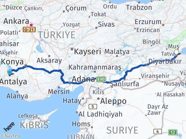 Derebucak Bitlis Arası Kaç Km - Yol Tarifi