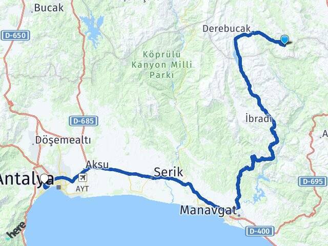 Çamlık Akdeniz Üniversitesi Arası Kaç Km - Yol Tarifi