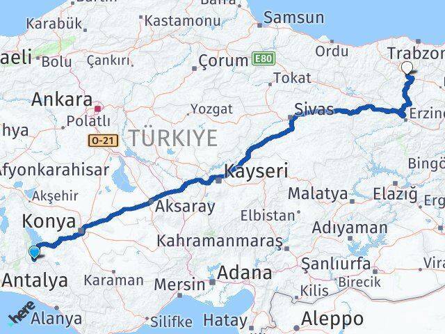 Derebucak Gümüşhane Arası Kaç Km - Yol Tarifi