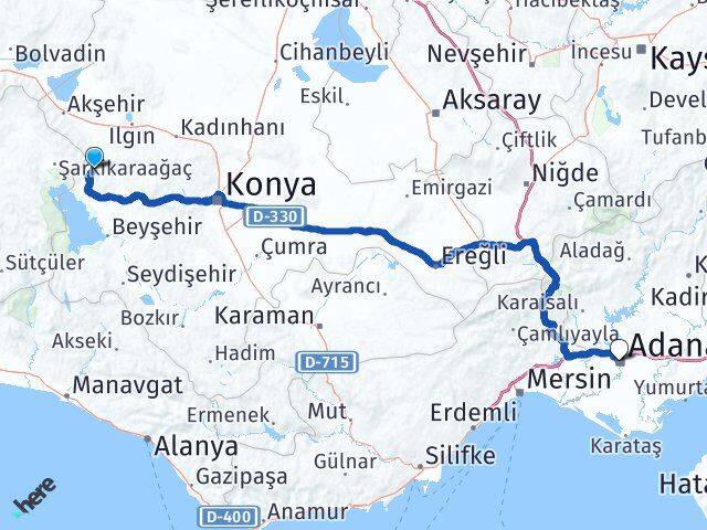 Deştiğin Adana Arası Kaç Km - Yol Tarifi