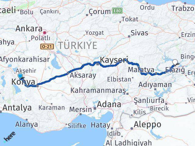 Doğanhisar Elazığ Arası Kaç Km - Yol Tarifi