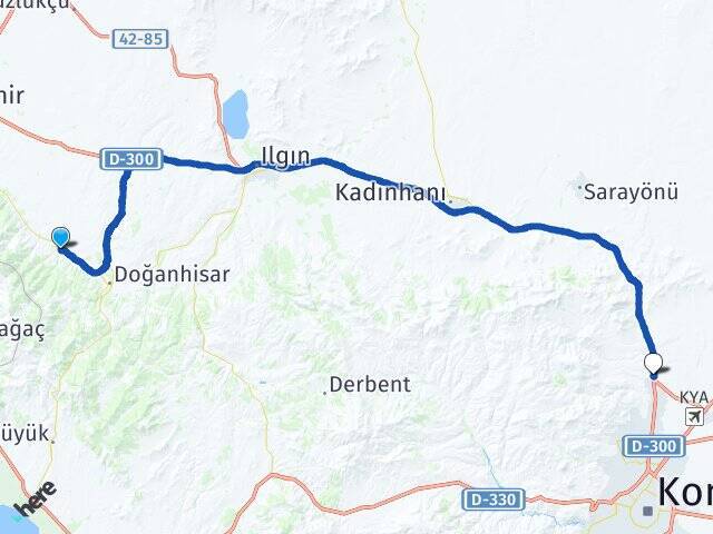 Karaağa Selçuk Üniversitesi Arası Kaç Km - Yol Tarifi