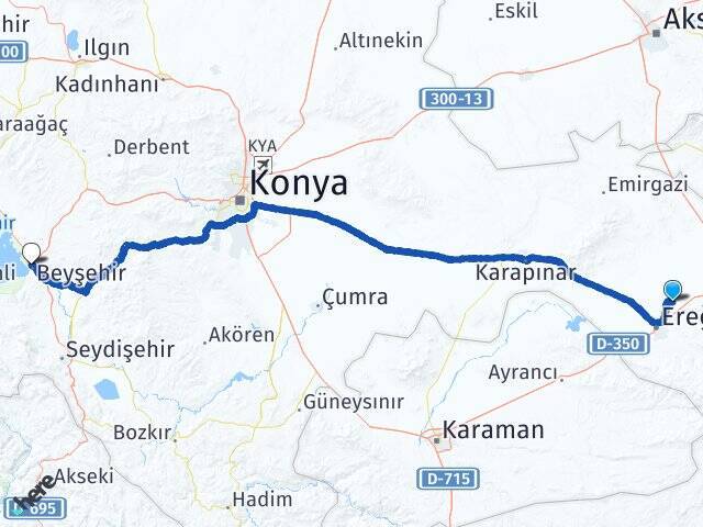 Göktöme Beyşehir Otogarı Arası Kaç Km - Yol Tarifi