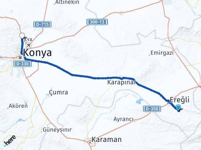 Yıldızlı Selçuk Üniversitesi Arası Kaç Km - Yol Tarifi