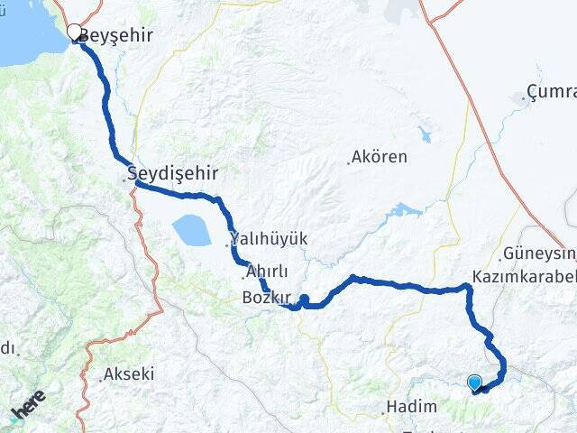 Bademli Beyşehir Arası Kaç Km - Yol Tarifi