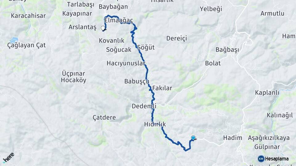 Gezlevi Karabayır Arası Kaç Km - Yol Tarifi