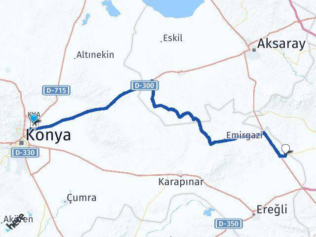 Konya Havalimanı Zengen Arası Kaç Km - Yol Tarifi