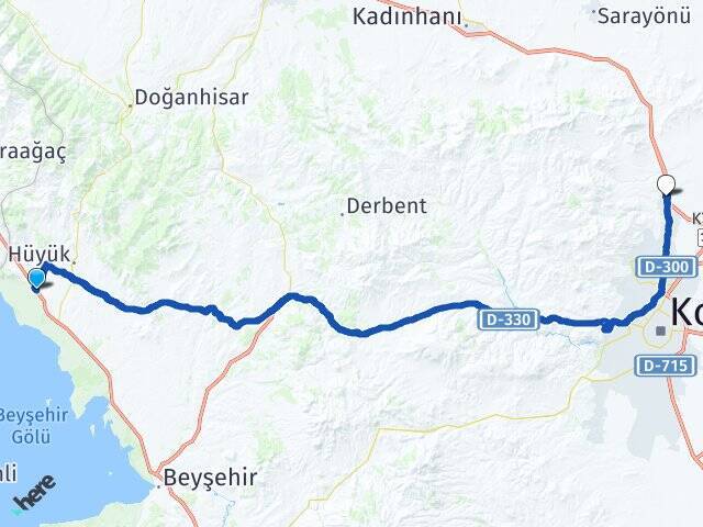 Kıreli Selçuk Üniversitesi Arası Kaç Km - Yol Tarifi