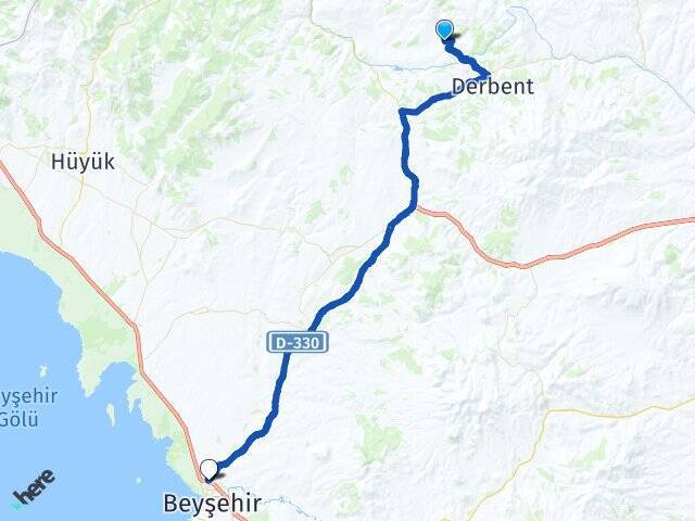 Belekler Beyşehir Otogarı Arası Kaç Km - Yol Tarifi