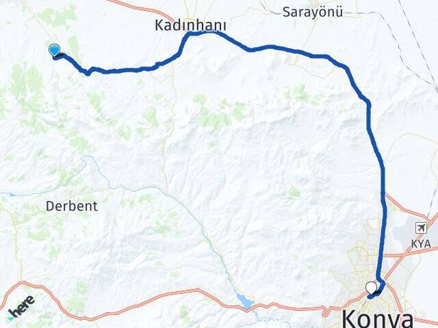 Eldeş Selçuklu YHT Garı Arası Kaç Km - Yol Tarifi