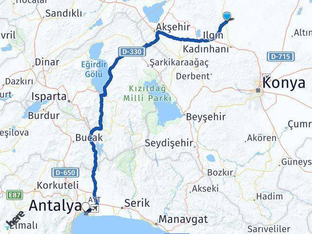 Atlantı Antalya Arası Kaç Km - Yol Tarifi