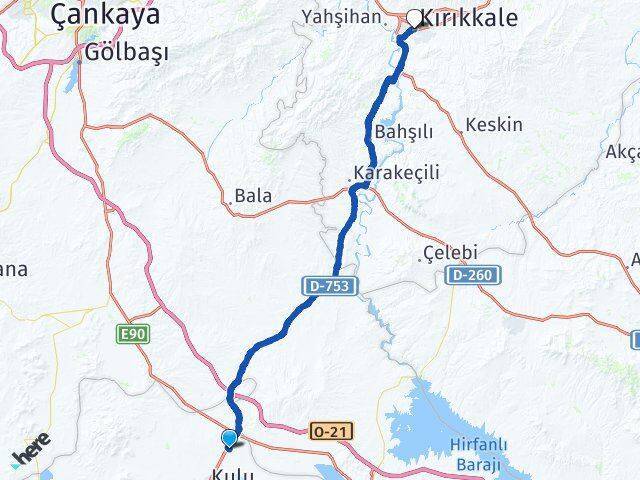 Dinek Kırıkkale Arası Kaç Km - Yol Tarifi