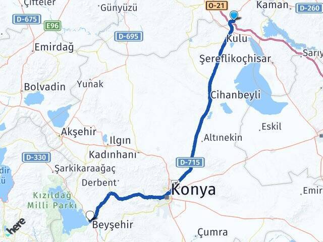 Köşker Beyşehir Otogarı Arası Kaç Km - Yol Tarifi