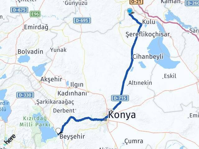 Soğukkuyu Beyşehir Otogarı Arası Kaç Km - Yol Tarifi