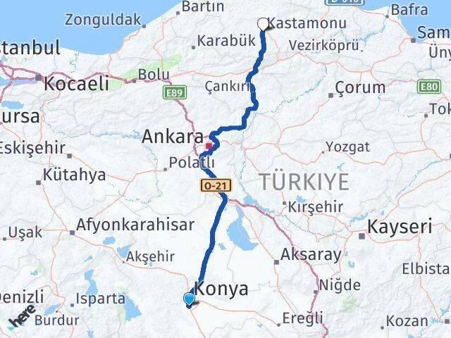 Alakova Kastamonu Arası Kaç Km - Yol Tarifi