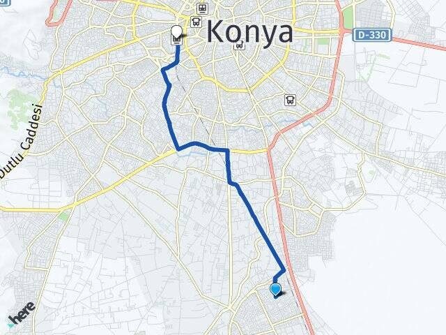 Alakova Konya YHT Garı Arası Kaç Km - Yol Tarifi