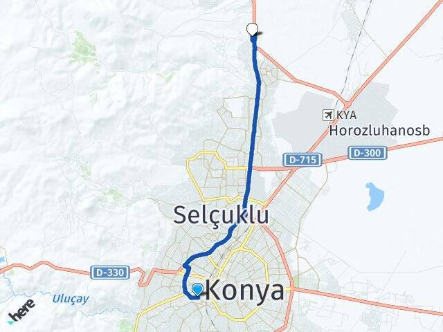 Havzan Selçuk Üniversitesi Arası Kaç Km - Yol Tarifi
