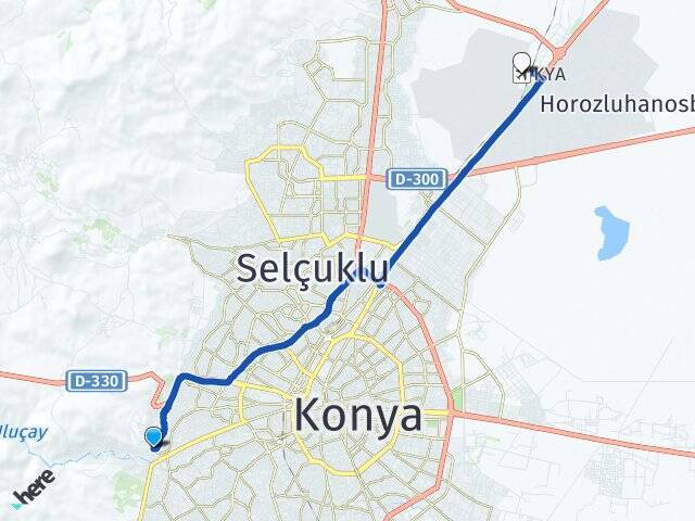 Köyceğiz Konya Havalimanı Arası Kaç Km - Yol Tarifi