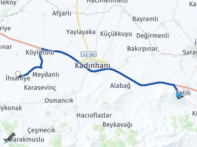 Ladik İhsaniye Arası Kaç Km - Yol Tarifi