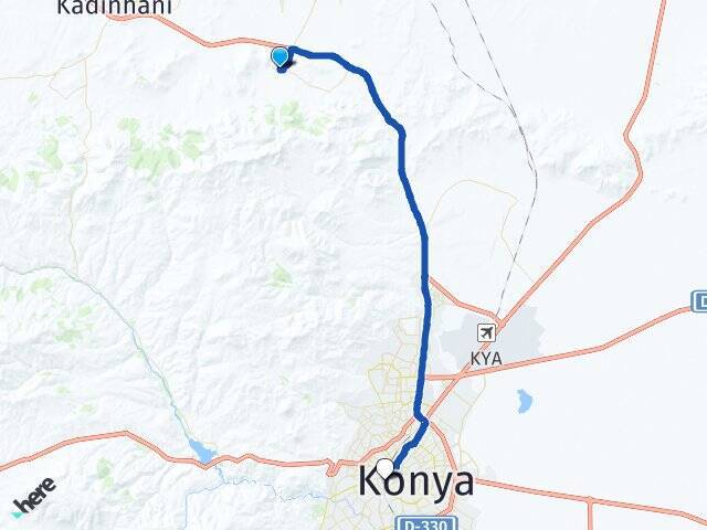 Ladik Konya YHT Garı Arası Kaç Km - Yol Tarifi
