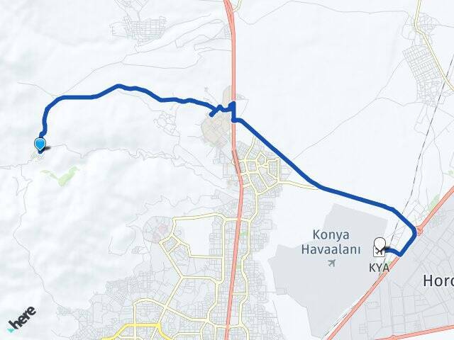 Ardıçlı Konya Havalimanı Arası Kaç Km - Yol Tarifi