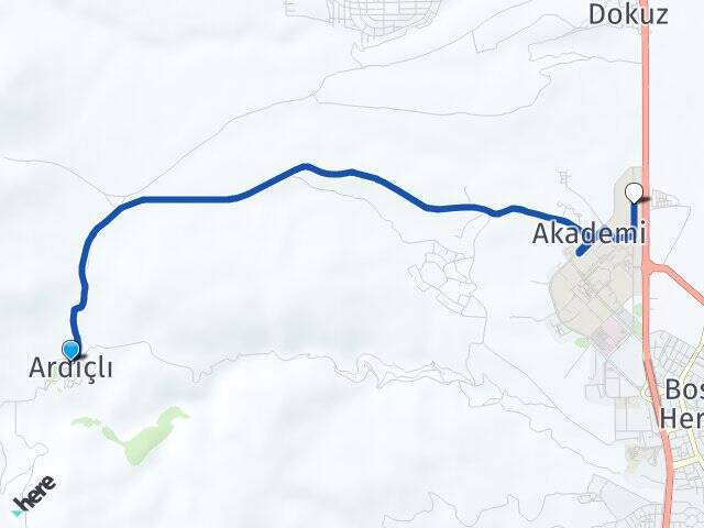 Ardıçlı Selçuk Üniversitesi Arası Kaç Km - Yol Tarifi