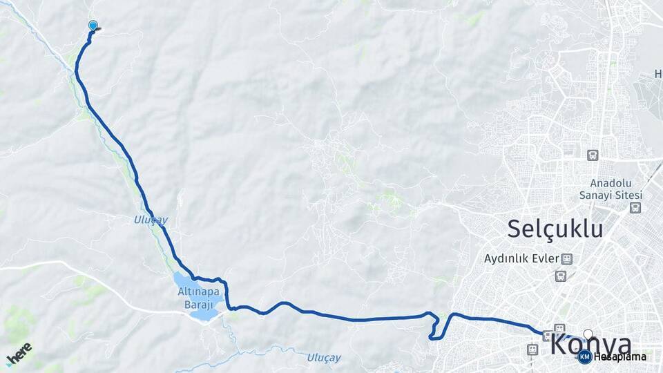 Başarakavak Konya Arası Kaç Km - Yol Tarifi