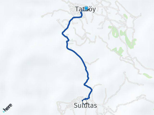 Tatköy Sulutas Arası Kaç Km - Yol Tarifi