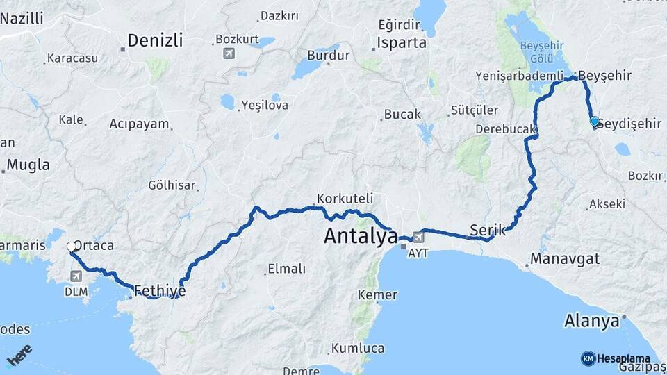 Alaylar Bir Ortaca Arası Kaç Km - Yol Tarifi