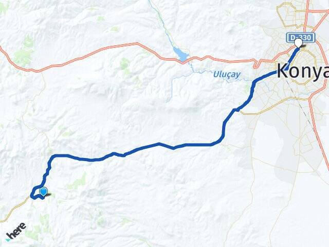Bükçe Selçuklu YHT Garı Arası Kaç Km - Yol Tarifi