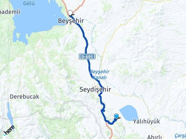 Susuz Beyşehir Otogarı Arası Kaç Km - Yol Tarifi