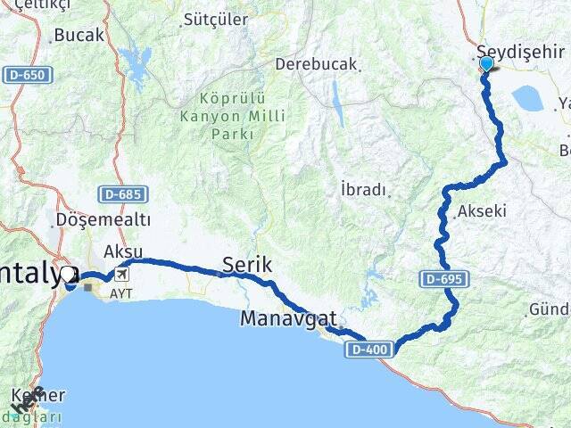 Taşağıl Akdeniz Üniversitesi Arası Kaç Km - Yol Tarifi