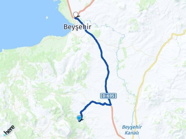 Yenice Beyşehir Otogarı Arası Kaç Km - Yol Tarifi