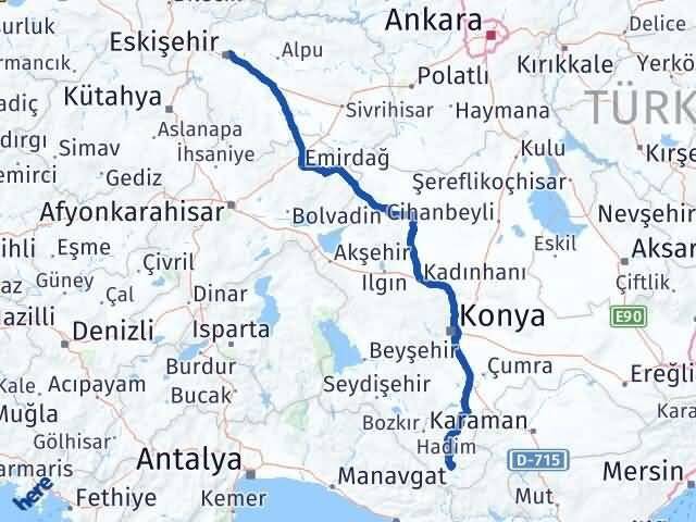 Taşkent Eskişehir Arası Kaç Km - Yol Tarifi