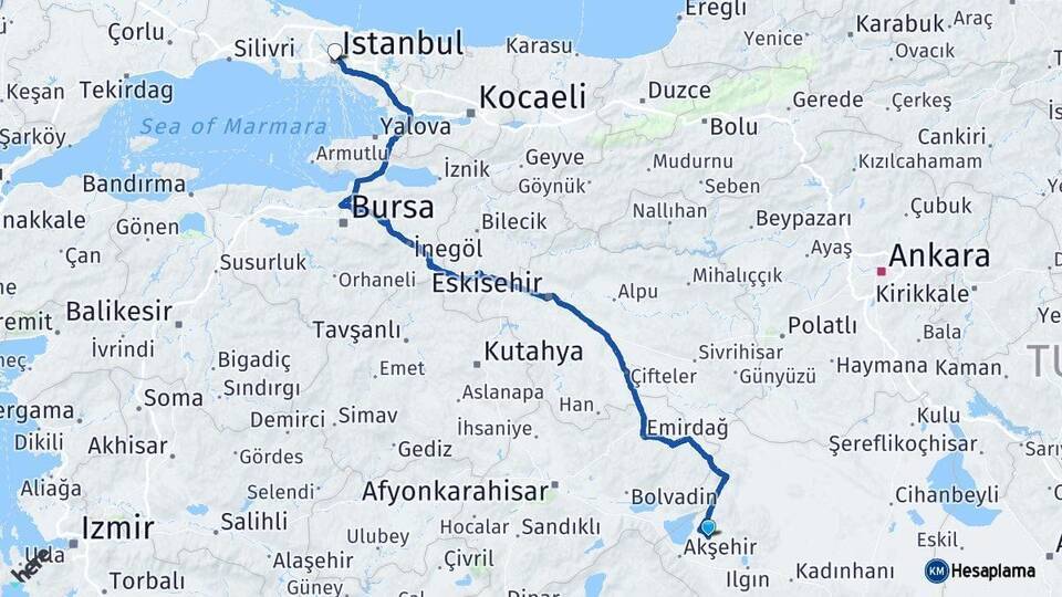Tuzlukçu İstanbul Arası Kaç Km - Yol Tarifi
