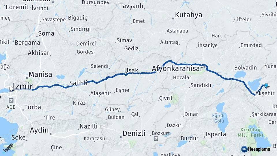 Tuzlukçu İzmir Arası Kaç Km - Yol Tarifi