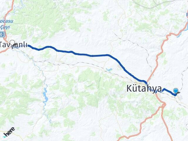 Alayunt Tavşanlı Otogarı Arası Kaç Km - Yol Tarifi