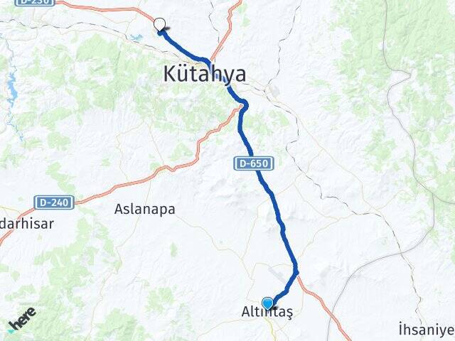 İstiklal Kütahya Sağlık Bilimleri Üniversitesi Arası Kaç Km - Yol Tarifi
