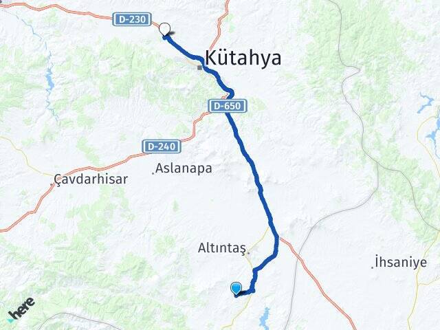 Mecidiye Kütahya Sağlık Bilimleri Üniversitesi Arası Kaç Km - Yol Tarifi