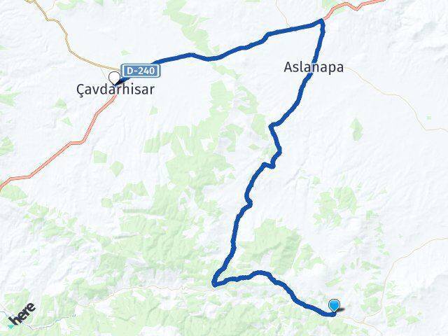 Oysu Çavdarhisar Arası Kaç Km - Yol Tarifi