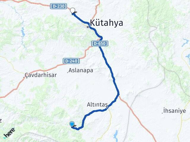 Oysu Kütahya Sağlık Bilimleri Üniversitesi Arası Kaç Km - Yol Tarifi