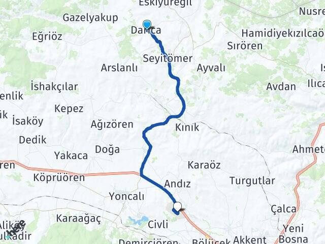 Darıca Kütahya Sağlık Bilimleri Üniversitesi Arası Kaç Km - Yol Tarifi
