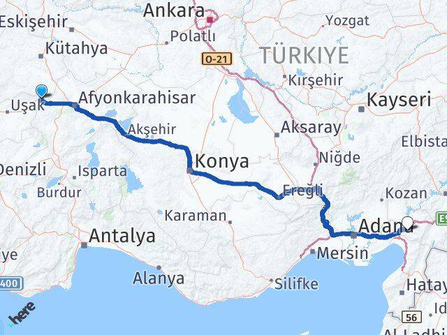 Kütahya Dumlupınar Osmaniye Arası Kaç Km - Yol Haritası