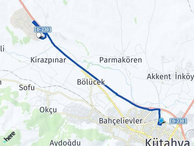 Gaybiefendi Dumlupınar Üniversitesi Arası Kaç Km - Yol Tarifi