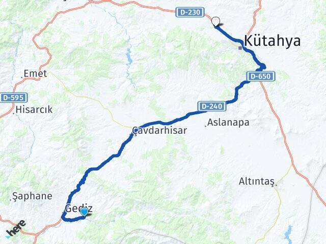Gümüşlü Dumlupınar Üniversitesi Arası Kaç Km - Yol Tarifi